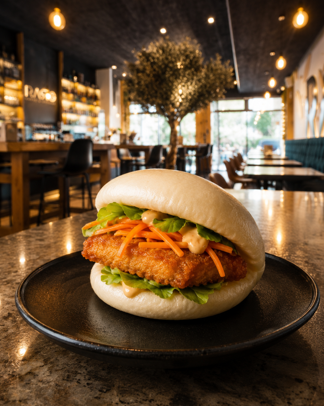 Bao Pollo croccante del Raro Bistrot Gallarate